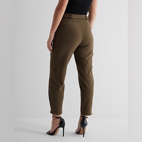 Express Super High Waisted Belted Cargo Pant - Picture 2 of 16